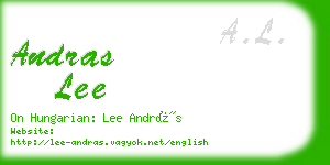 andras lee business card
